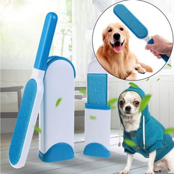 Dog Brush Tool Multi-functional Pet Hair Remover Brush Cat Fur Brush Double-Side Furniture Cleaning Lint Brush Pet Comb