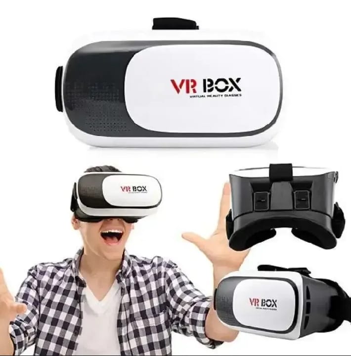 VR Box 3D Virtual Reality Headset for Smartphones | Adjustable Lens | 360° VR Glasses | Compatible with 4.7-6.5 Inch Android