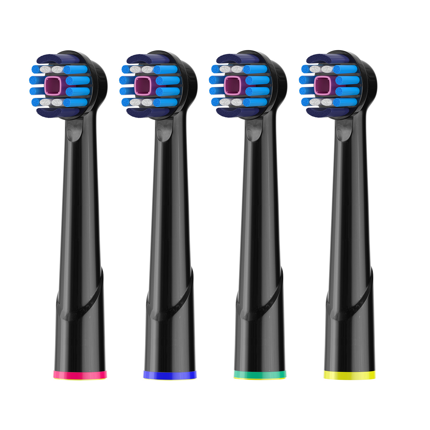 New style 4pcs Electric Replacement Toothbrush Heads Compatible with Braun Oral B 3D Whitening Toothbrush Heads