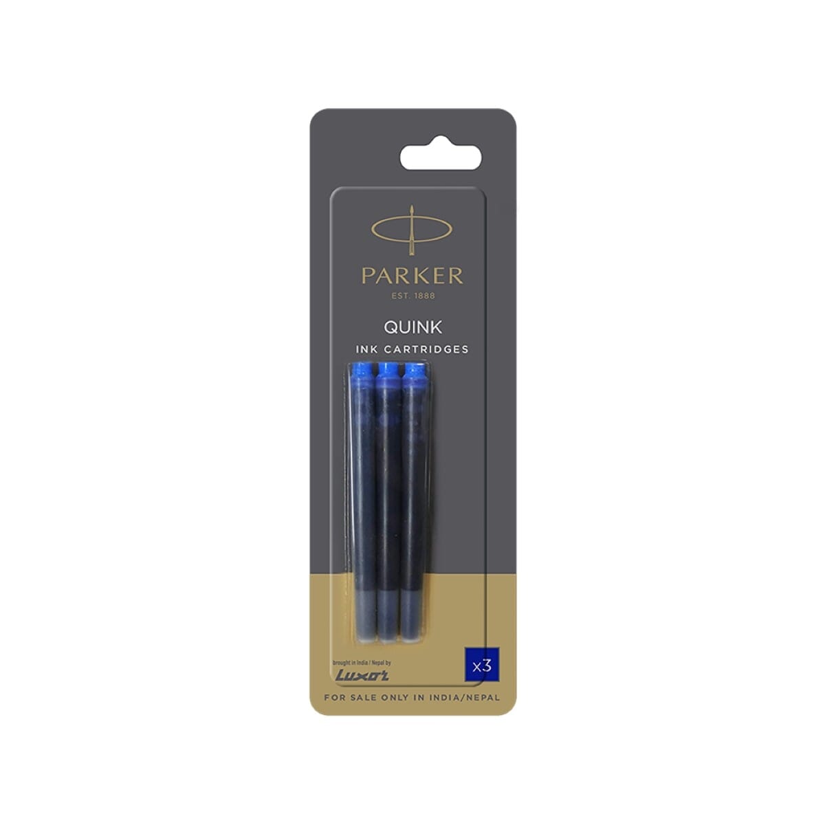 Parker Quink Ink Cartridges - Pack of 3