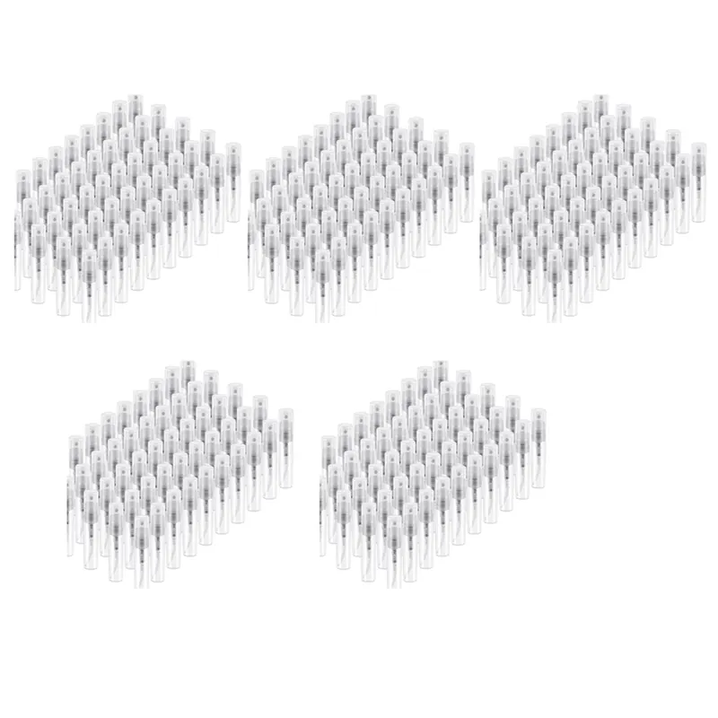 ARELENE 250 Pcs Disposable Perfume Atomizer, Clear Plastic Bottle Portable Fragrance Bottle - 3Ml