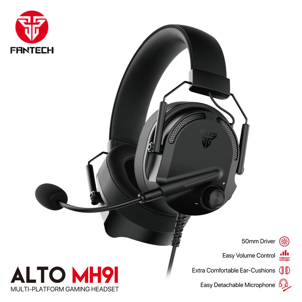 Fantech Alto MH91 Gaming Headset Built-In Microphone Wired On Ear