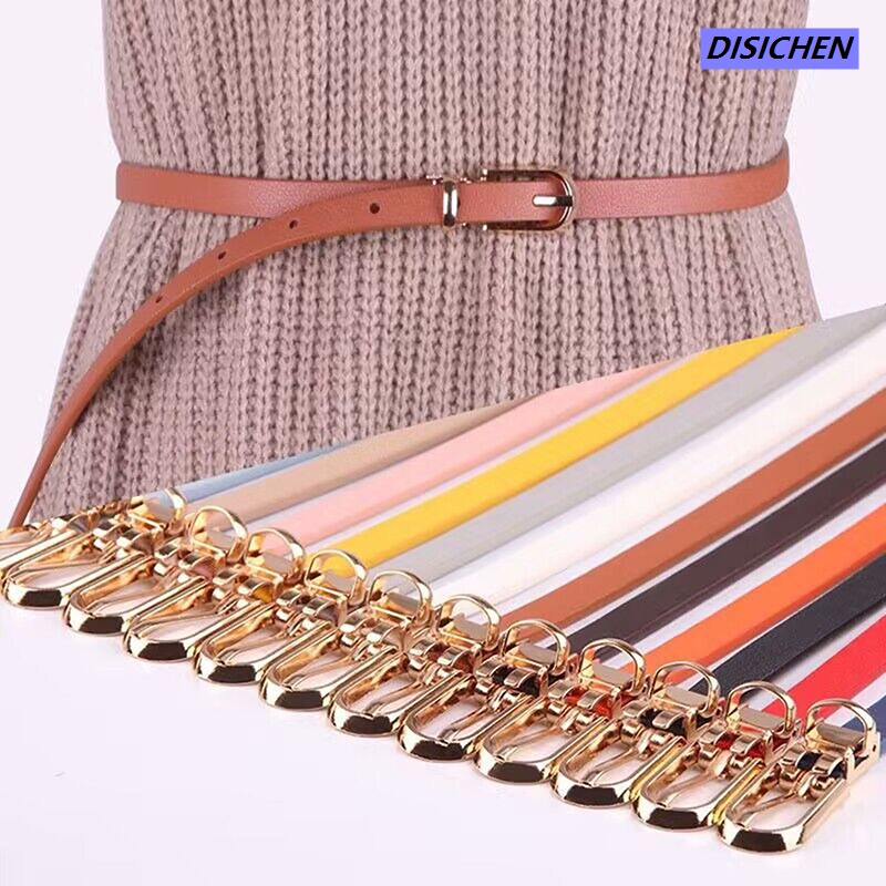 DISICHEN 【Thriving】 1PC Fashion Women Belts Thin Skinny Waistband Pin Buckle Adjustable Belt QUANYIN