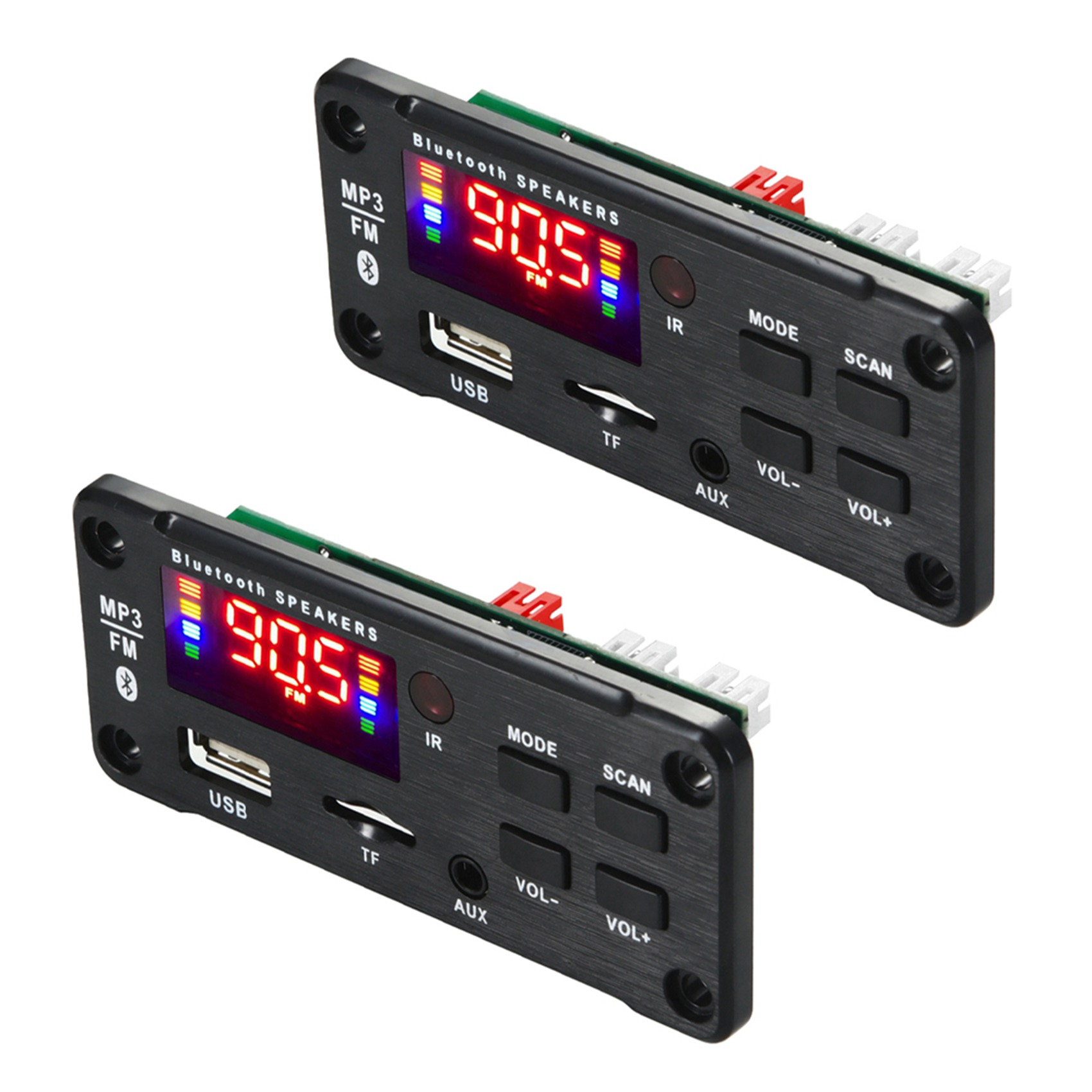 fasdaga 2X Amplifier 25Wx2 12V Mp3 Decoder Board Audio Module Bluetooth 5.0 Wireless Music Car Mp3 Player with Bluetooth