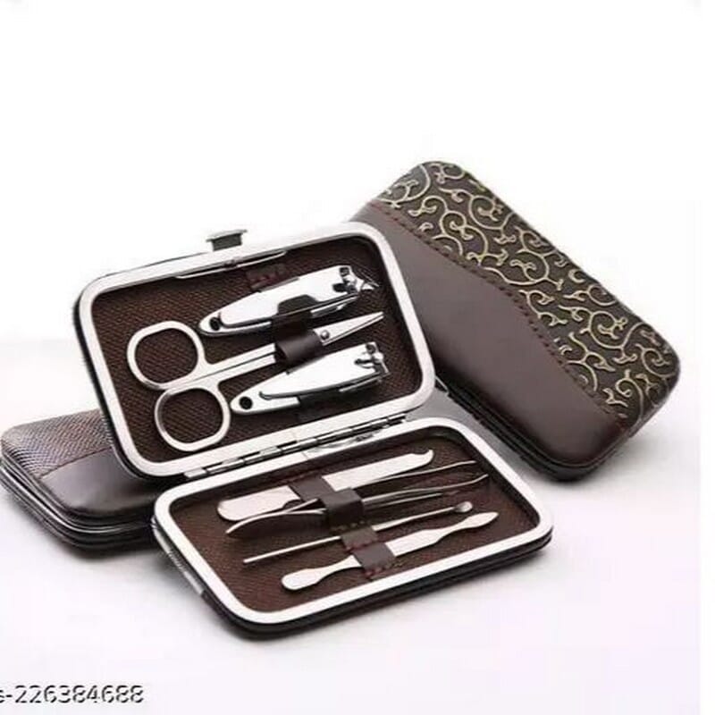 7 In 1 Manicure Set Manicure Pedicure Set Nail Clippers Stainless Steel Professional Nail Scissors Grooming Kits, Nail Tools