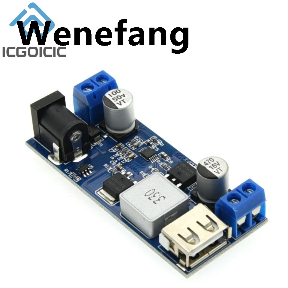 Wenefang DC 5A Step Down Buck Power Supply Module 【2025 Version】 24V/12V to 5V Converter Board XY-3606