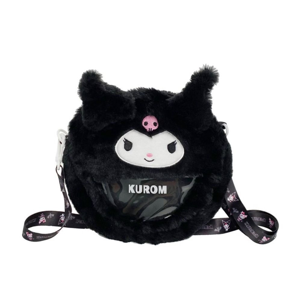 Kawaii Cartoon Kuromi Painful Crossbody Bag Cinnamoroll Transparent My Melody PVC Bag Cute Anime Bag Outdoor
