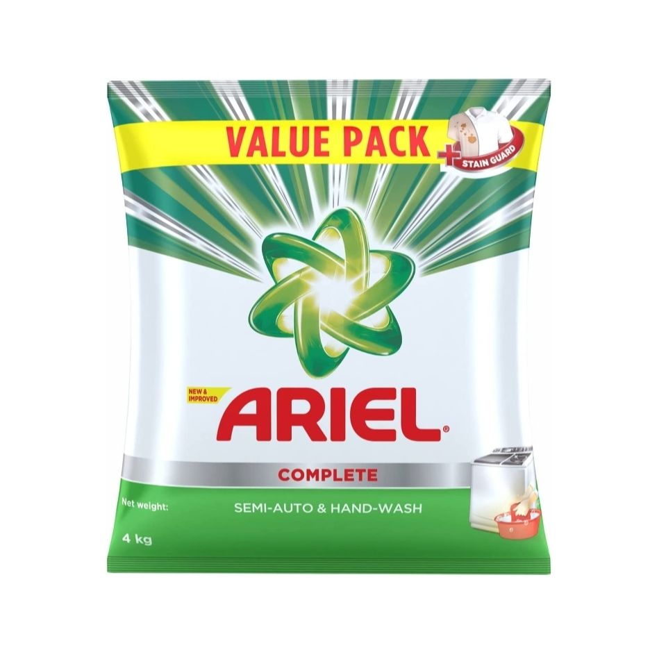 Ariel Complete Detergent Washing Powder- 4Kg Value Pack