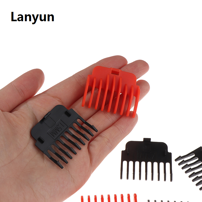 Lanyun 6Pcs T9 Hair Clipper Guards Guide Combs Trimmer Cutting Guides High Quality Styling Tools Attachment Compatible 1.5mm 2mm 3mm 4mm 6mm 9mm