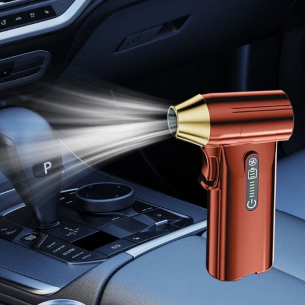 Portable 130000RPM Violent Turbo Fan Type-C Charging 4000mAh Battery Brushless Motor Blower Handheld Device Wireless Design Turbofan Air Blower Outdoor Use