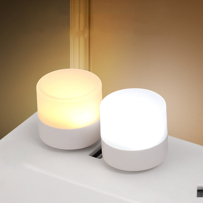 USB LED Night Light - 1W Reading Lamp for PC, Mobile Power Bank, Eye-Friendly Book Light