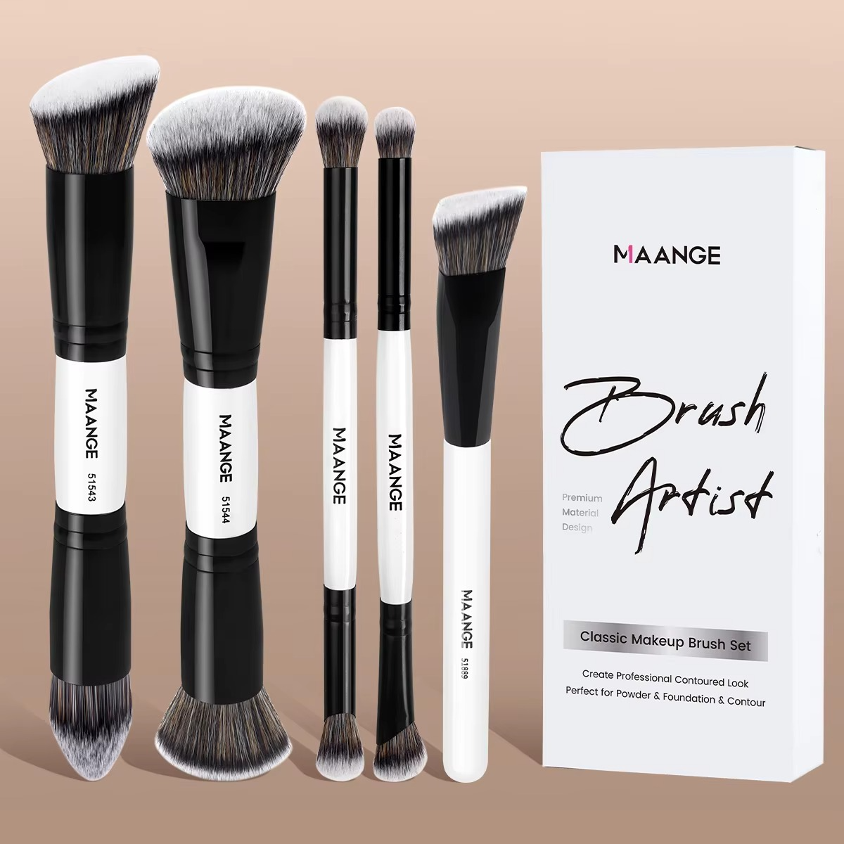 MAANGE Professional 5PCS Makeup Brush Set Foundation Eyes Makeup Brushes Makeup Brush Set MAG52503