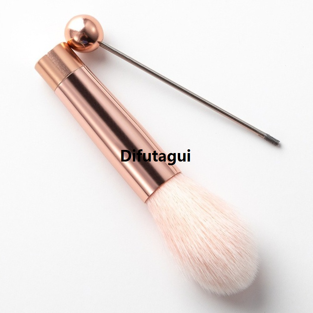 Difutagui Premium Comfort Beads adientoft GR Brush Set S5 Pieces Fifty percent discount Gift Metal Handle Beaded Rouge Brush Eyeshadow Brush