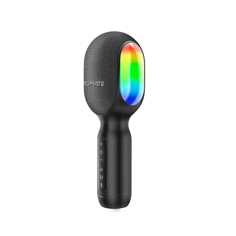 Promate VocalMic 5 in 1 Wireless Karaoke Microphone and Speaker with Dynamic RGB Lights