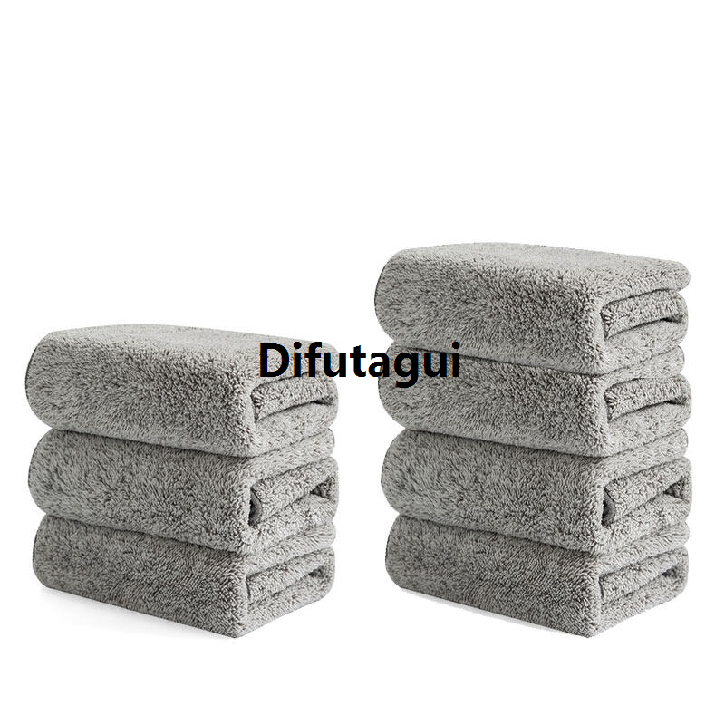 Difutagui 【BestGO】 1/3/7Pcs Bamboo Charcoal Kitchen Cleaning Towel Microfiber Thickened Cleaning Original Cloth Dishcloth Absorbent Non-stick Oil Rags Pot Dish Washing Wipe Cloth