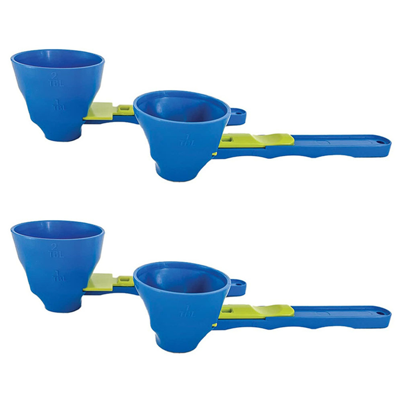 4X for Slide Scoop, Funnel Scoop Gym, Protein Powder Funnel, Pre Workout Scoop Funnel, Measuring Spoon Funnel