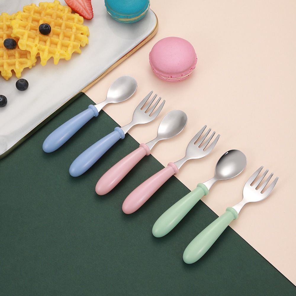 1/2Pcs Durable Stainless Steel Cutlery Set Portable Tableware Fork Children Utensil Training Chopsticks Chopsticks
