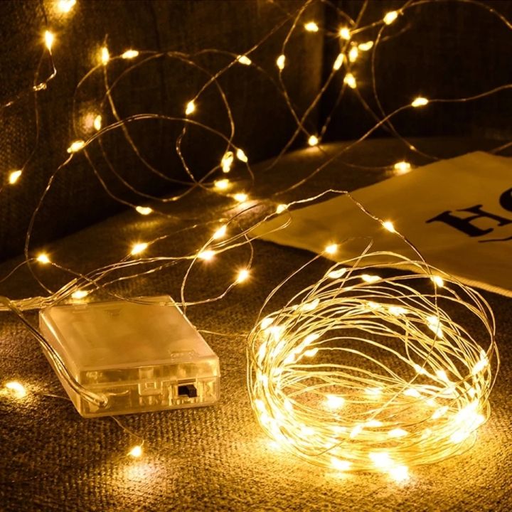 Warm White 100 LED Waterproof Home Decor Starry Light - 10M