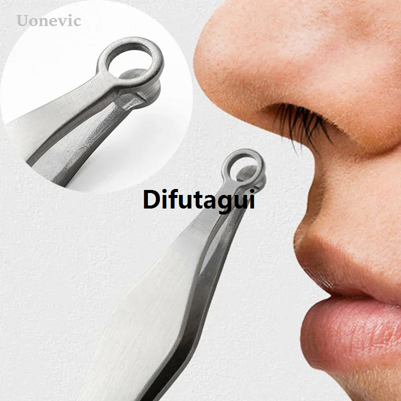 Difutagui Tweezers, stainless steel, eyebrows, universal nose hair trimmer, hair, New hair scissors, nails, facial trimming, makeup, scissors, trimmer