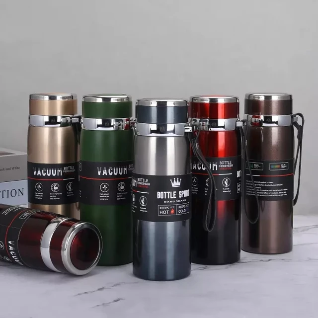 Stainless Steel Water Bottle for Men Women Kids | Thermos Flask | Reusable Leak-Proof Thermos 800ml