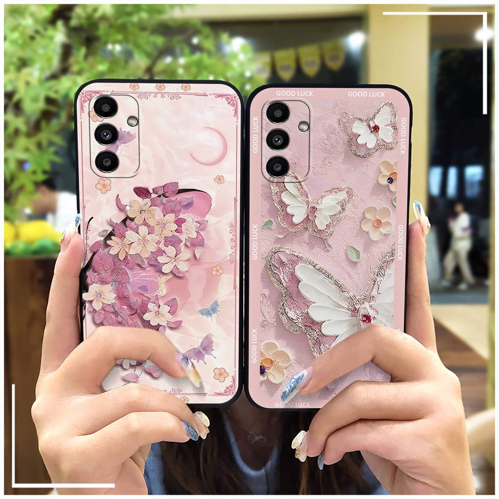 Waterproof Soft case Phone Case For Samsung Galaxy A14 5G/4G/SM-A146P TPU Protective flower Fashion Design Full wrap