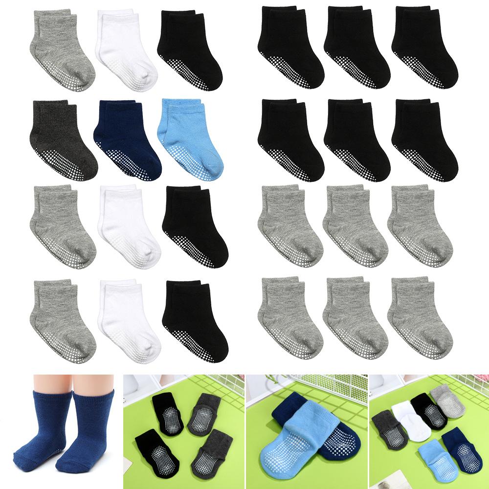 1 Pair Foot Massage Breathable Comfortable Wear Cotton Anti-Slip Sock Kids Adults Skid Floor Socks