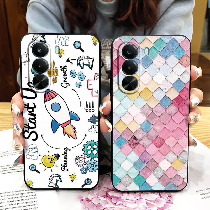 protective Cute Phone Case For Realme P4X 5G Waterproof Cover Anti-dust Anti-knock TPU Shockproof Durable Silicone