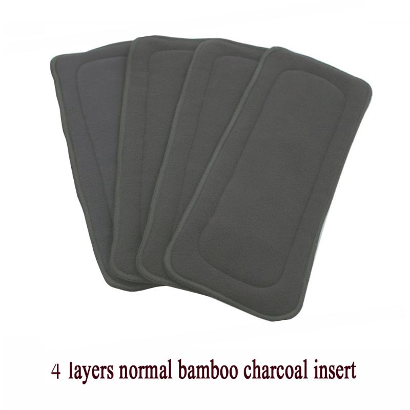 Profesional 【New】1PC Reusable 4 Layers Bamboo Charcoal Insert Baby Cloth Training Pants Panties Use Toddler Reusable Keep Warmth Diapers