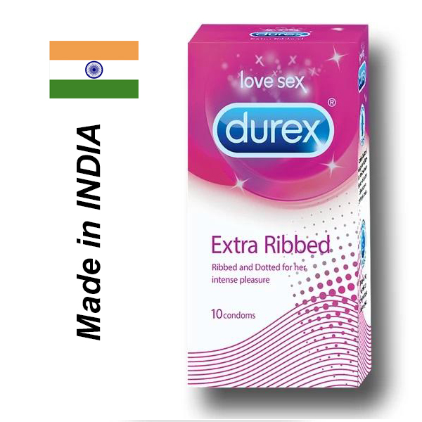 Durex Extra Ribbed 10 Pcs.