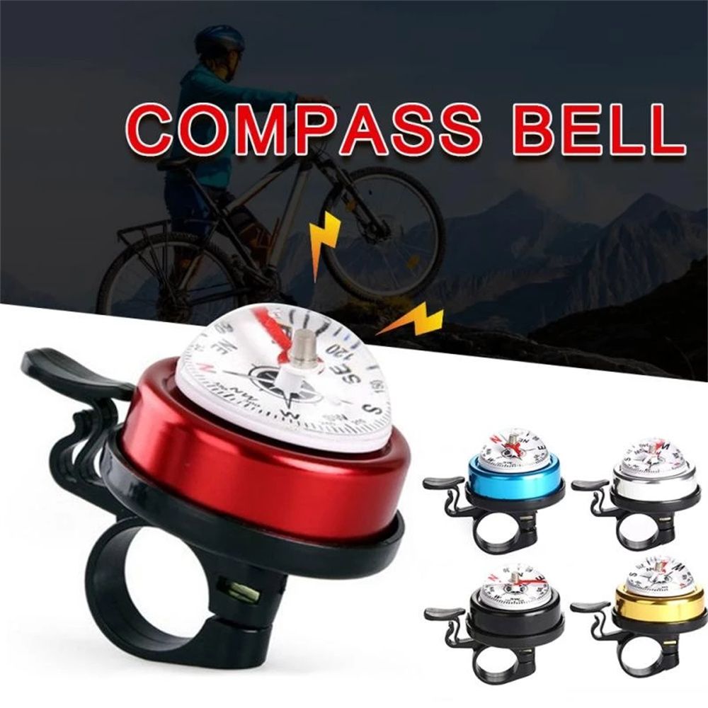 Cycling Equipment Aluminum Bicycle Ring Bell Decoration Mountain Bike Cycling Bell Alarm Bicycle Bell Cycling Bike Horn Bike Compass Handlebar Compass