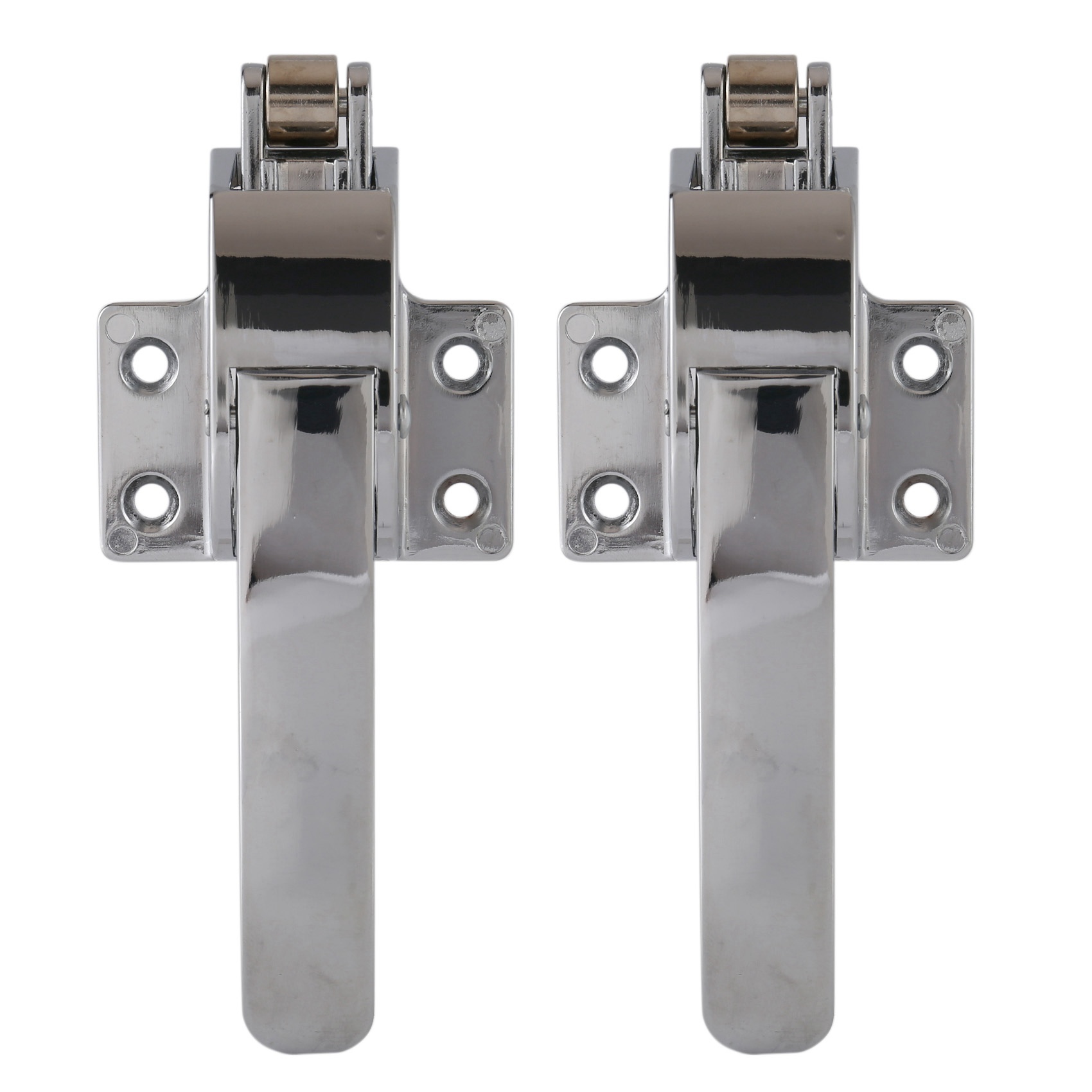 fasdaga 2X Stainless Steel Spring Loaded Walk in Freezer Cooler Door Handle Latch
