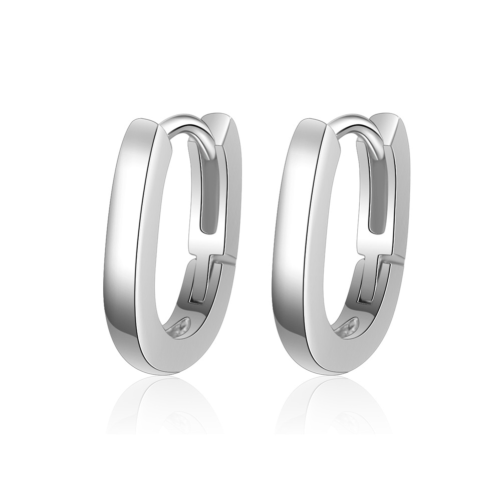【Happy LifeStore】Luxury Wedding Jewellery Stud Earrings Crystal Star Round Ear Rings Huggie Earring Wo Female Black
