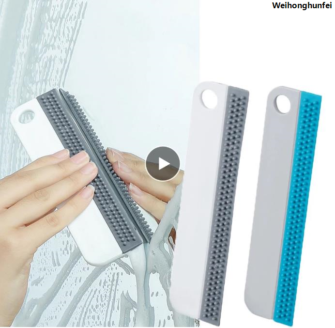 WeihonghunfeiSales promotion New oft ilicone Gla Wiper craper Window Cleaning Bruh Kitchen Bathroom Gla Cleaning Tool for Car Mirror Cleaner queegee