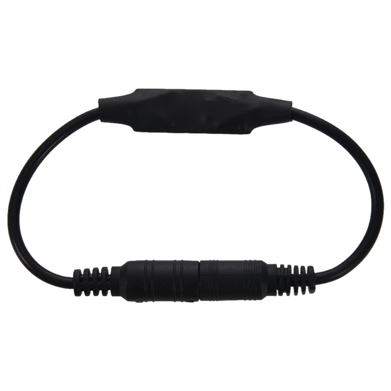 ARELENE 4X Low-Profile Inline Controller Mini 3 Key Dimmer Switch for LED Strip Light Black
