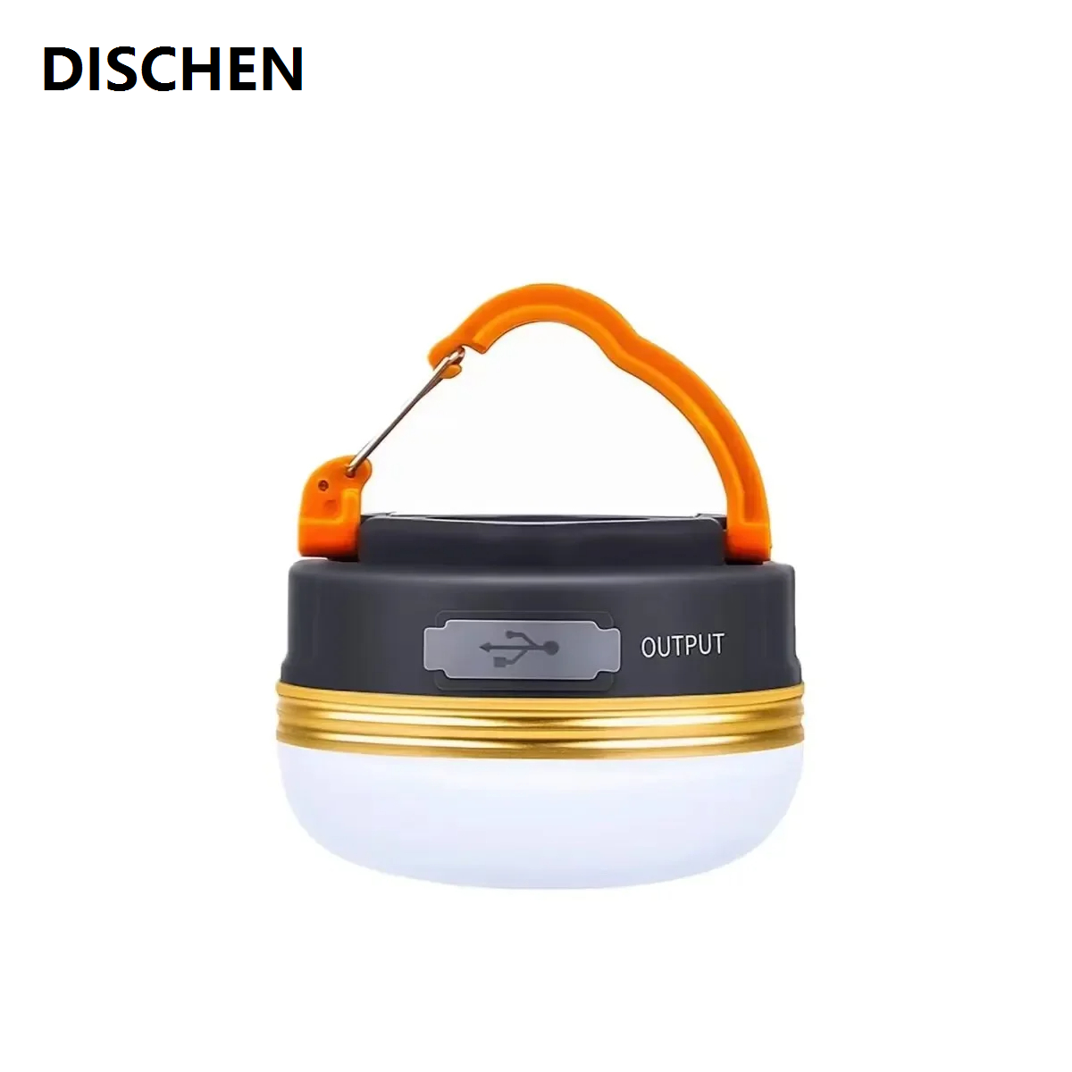 DISCHEN Luxury LED Camping Lantern 3Modes COB High Power Portable Rechargeable with Magnet Base Power Bank for Outdoor Emergency Hiking