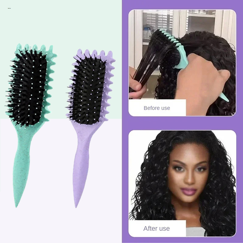 Sutuiying New Fashionable Massage Air Cushion Comb Bouncing Style Curly Hair Comb Pig Mane Airbag Hairdressing Comb Big Wave Hair Comb