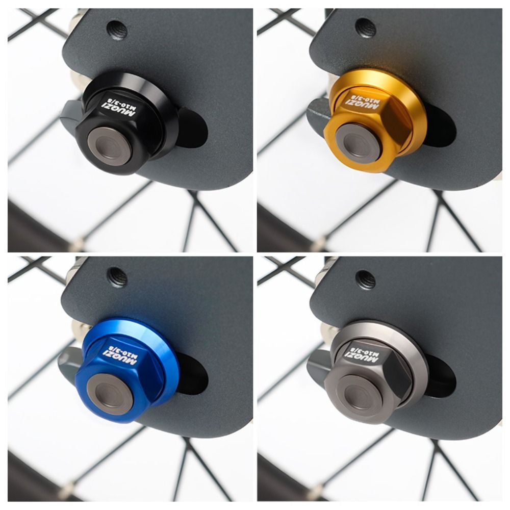 2pcs CNC M9/M10/M10*3/8 Bicycle Hub Nut High Strength Anti-rust Rear Axle Screw Anodizing Aluminum Alloy Bike Accessories MTB