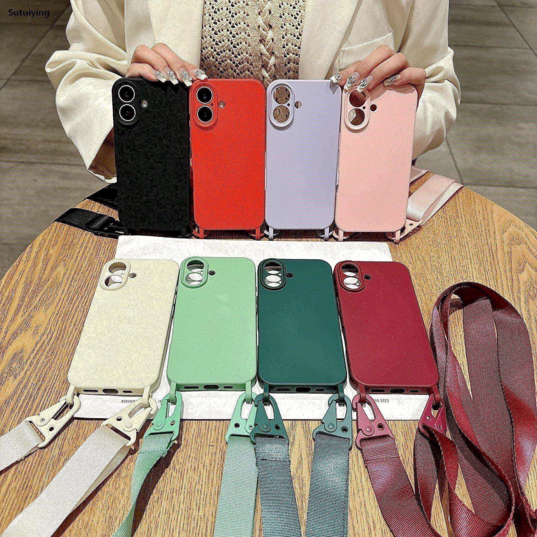 Sutuiying Luxury Black Matte Soft Silicone Case for IPhone 16 15 New style Pro Max 16Pro 15Pro 16Plus Thin Back Simple Cover