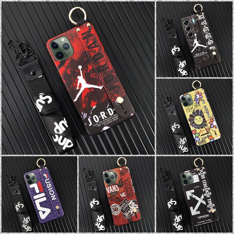 Back Cover Shockproof Phone Case For Tecno Camon40 Pro 5G/CM7 Trendy Durable Wrist Strap Lanyard Phone Holder Soft case