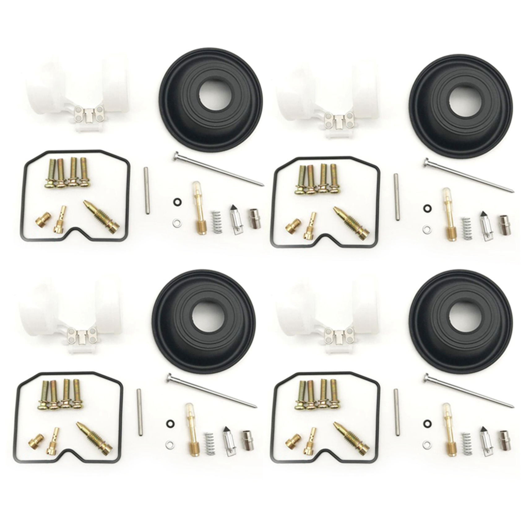 4X Carburetor Repair Kit Configure Vacuum Diaphragm and Float for ZRX400/-II ZR400C/E/ 1989-1997