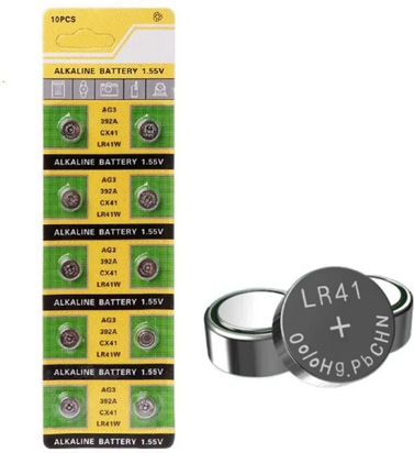 10 pcs AG3 392A CX41 LR41W Alkaline Watch Button Cell Battery 1.55V.