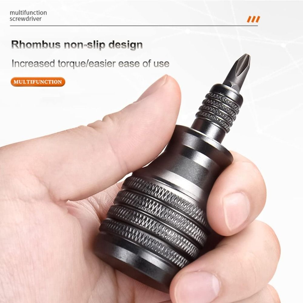 Portable 7 in 1 Screwdriver 1/4 Inch Multifunctional Torx Screw Driver Bit Mini Repair Tools Tool Kit