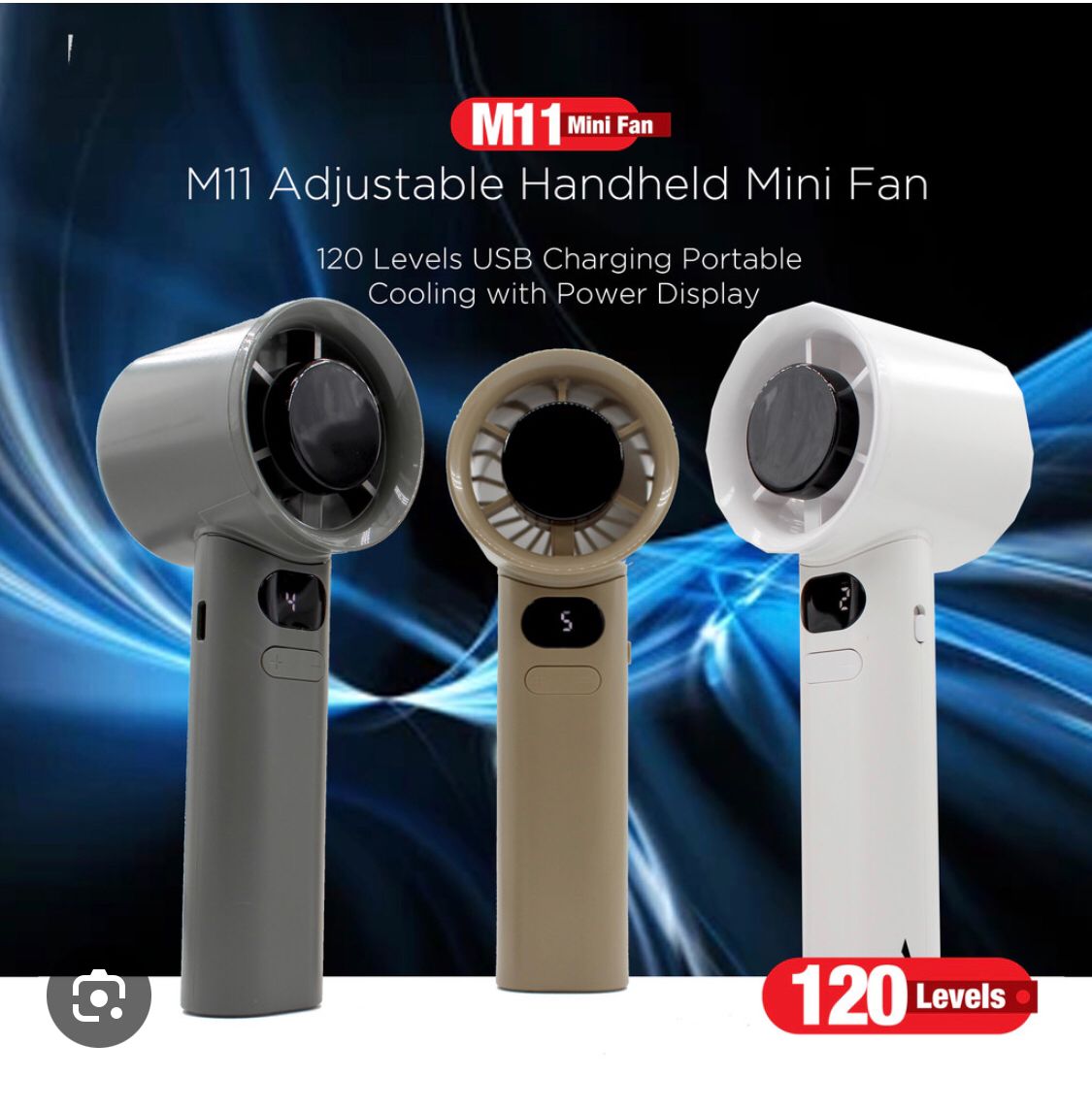 M11 Portable Mini High-Speed Hand Fan, Powerful Handheld Fan, Fast Cooling, Brushless DC Engine