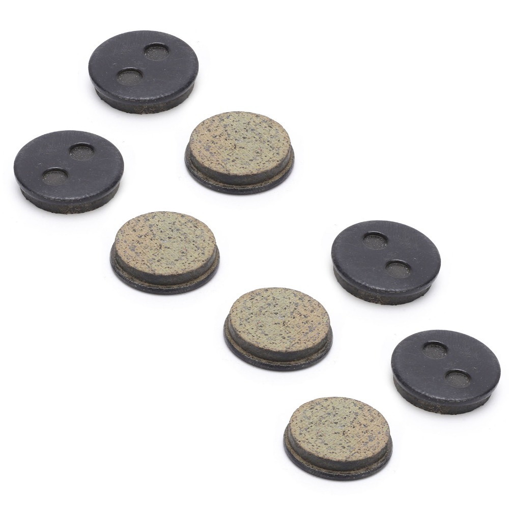 5 Pair Durable Resin Mountain Bike Disc Brake Pads Semi Metal Black Mountain Bike Brake Replacement Low Noise L-02 Brake Pads for Mountain Biking