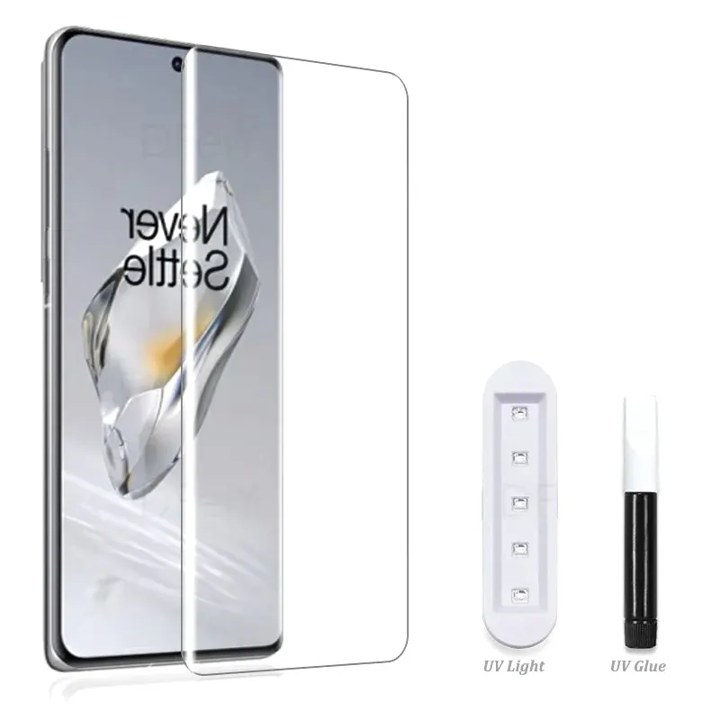 Full Curved UV Glass With Glue And Uv Light For Oppo Reno 10