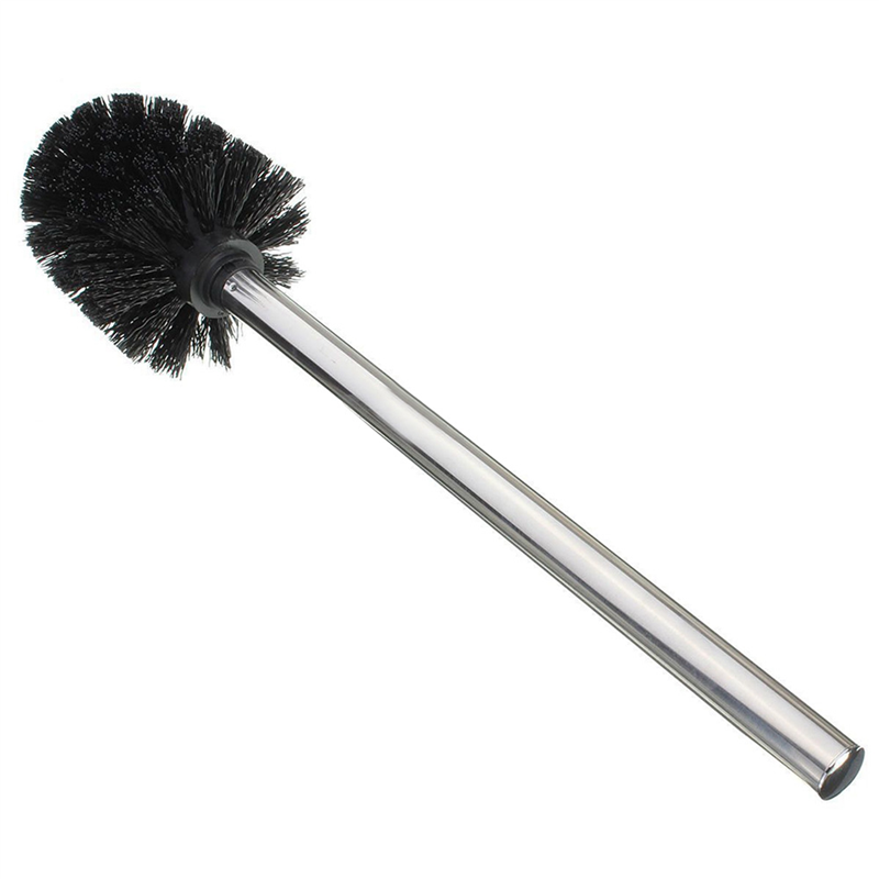 LKPCIGCXM 4X Replacement Stainless Steel WC Bathroom Cleaning Toilet Brush Black