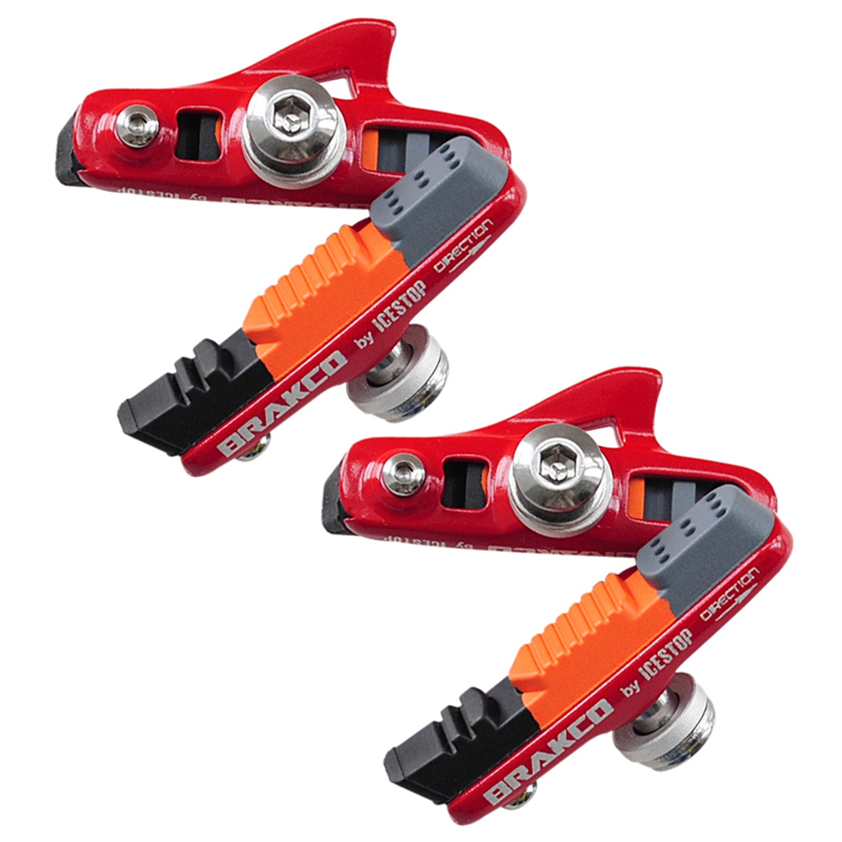FORIDE 2X Road Bike Brake Pads Bicycle C Brake Pad Bicycle Parts Red
