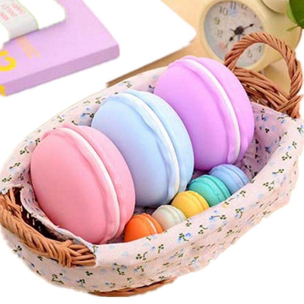 Beauty Candy Color Macaron Jewelry Box Moisture-proof Round Mini Storage Box Dust-proof Cute Pills Box Jewelry