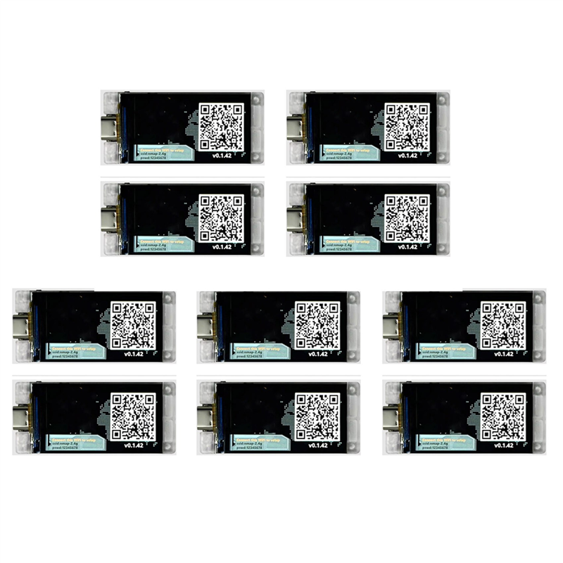 10 Set Nerd Miner V2 ESP32 Crypto Solo 117KH/S Master T190 Win BTC with Low Consumption Connection