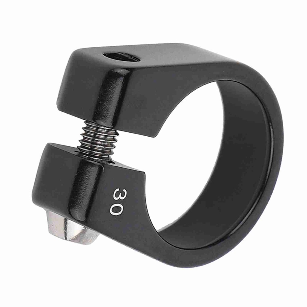 Durable Aluminium Alloy Bike Seat Post Clamp 30mm Anti Slip Bike Pipe Clamp Bolt Type Seatpost Clamp Road Bike